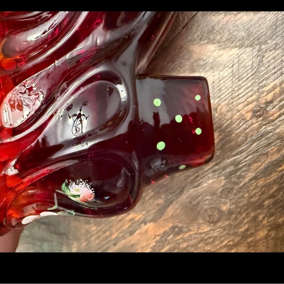 Hand painted Fenton Shoe Figurine - Picture 3 of 9